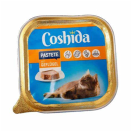Eine Schale Katzenfutter 'Coshida' von Lidl